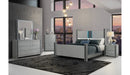 LOGAN SILVER FULL BED, DRESSER, MIRROR AND NIGHTSTAND - Furniture Center (NY)
