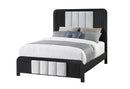 BECKETT WHITE/BLACK QUEEN BED - Furniture Center (NY)