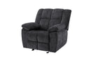 U6000 BLACK GLIDER RECLINER - Furniture Center (NY)