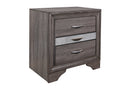SEVILLE GREY NIGHTSTAND - Furniture Center (NY)