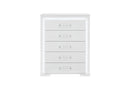 NAOMI SILVER MARBLE CHEST WITH LED