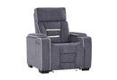 U1895 GREY P2 RECLINER WITH IS AND LED - Furniture Center (NY)