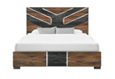 OPTIMUS BROWN/BLACK KING BED