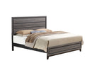 KATE FOIL GREY KING BED, DRESSER, MIRROR, NIGHTSTAND - Furniture Center (NY)