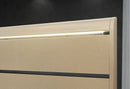 GENESIS GOLD QUEEN BED WITH LED - Furniture Center (NY)