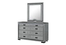 ISABELLA GREY MIRROR WITH LED - Furniture Center (NY)