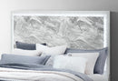 NAOMI SILVER MARBLE QUEEN BED WITH LED
