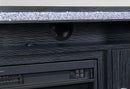 LILY DARK GREY ENT UNIT 72 INCH W/ LED, SPEAKERS, CRYSTAL INSERTS - Furniture Center (NY)