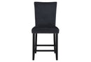 D04 WHITE BAR TABLE AND 6 D04 BLACK BAR STOOL - Furniture Center (NY)