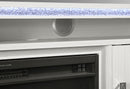 LILY WHITE ENTERTAINMENT UNIT 72 W/ LED, SPEAKERS, CRYSTAL INSERTS - Furniture Center (NY)