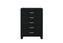 REID BLACK FULL BED, DRESSER, MIRROR AND NIGHTSTAND - Furniture Center (NY)