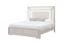 CLARA BEIGE FULL BED WITH LED - Furniture Center (NY)