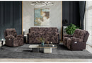 U6028 BROWN RECLINING SOFA/CONSOLE RECLINING LOVESEAT/GLIDER RECLINER - Furniture Center (NY)
