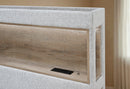 SADIE BEIGE KING BED WITH STORAGE - Furniture Center (NY)