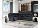 U6026 BLACK PU 72A RIGHT SIDE FACING SECTIONAL - Furniture Center (NY)