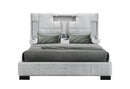 OSCAR GREY KING BED NO WOOD TRIM - Furniture Center (NY)