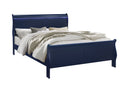 CHARLIE BLUE KING BED WITH LED, DRESSER, MIRROR, NIGHTSTAND - Furniture Center (NY)