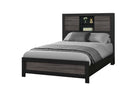 LISBON GREY/BLACK BOOKCASE FULL BED - Furniture Center (NY)