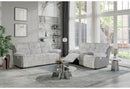 U6028 GREY RECLINING SOFA/CONSOLE RECLINING LOVESEAT - Furniture Center (NY)