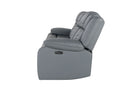 U7068 GREY 10 PWR REC SOFA/PWR CONSOLE REC LOVESEAT/PWR RECLINER W/LED - Furniture Center (NY)