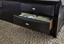 LINDA BLACK QUEEN BED GROUP - Furniture Center (NY)