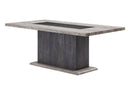 D8030 DINING TABLE WITH STORAGE DRAWERS AND STORAGE DOOR - Furniture Center (NY)