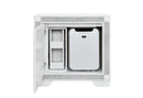 SOLEIL WHITE NIGHTSTAND WITH COOLER AND SPEAKER - Furniture Center (NY)