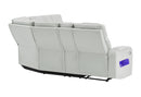 U8611 BLANCHE SILVER SECTIONAL WITH LED - Furniture Center (NY)