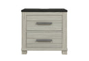 ASHLEY BROWN NIGHTSTAND W/USB & SPEAKER - Furniture Center (NY)