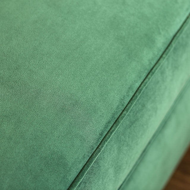 VERDANTE Emerald Green/Gold Sofa - Furniture Center (NY)