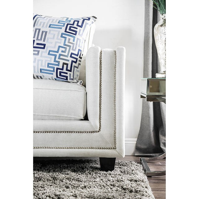 Ilse Off-White/Blue Sofa - Furniture Center (NY)