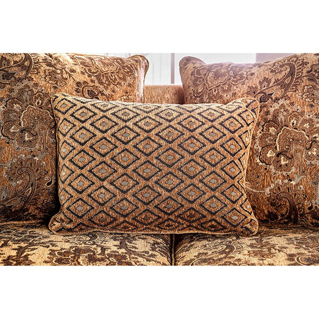 NICANOR Tan/Gold Sofa - Furniture Center (NY)