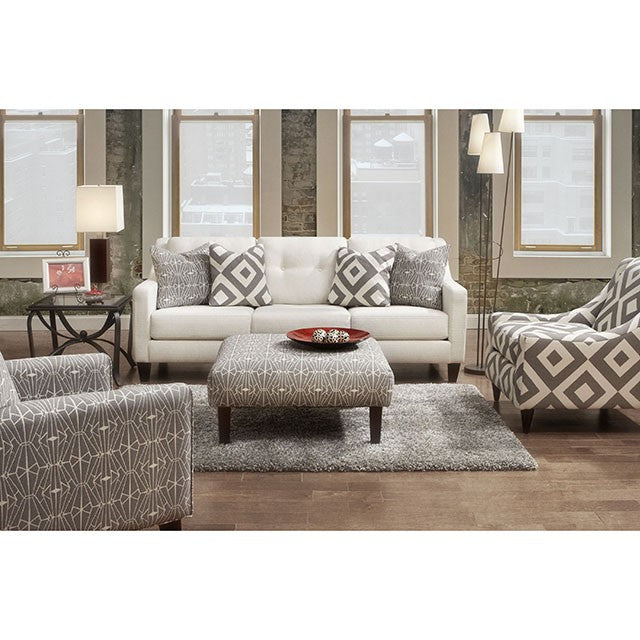 PARKER Ivory Sofa - Furniture Center (NY)