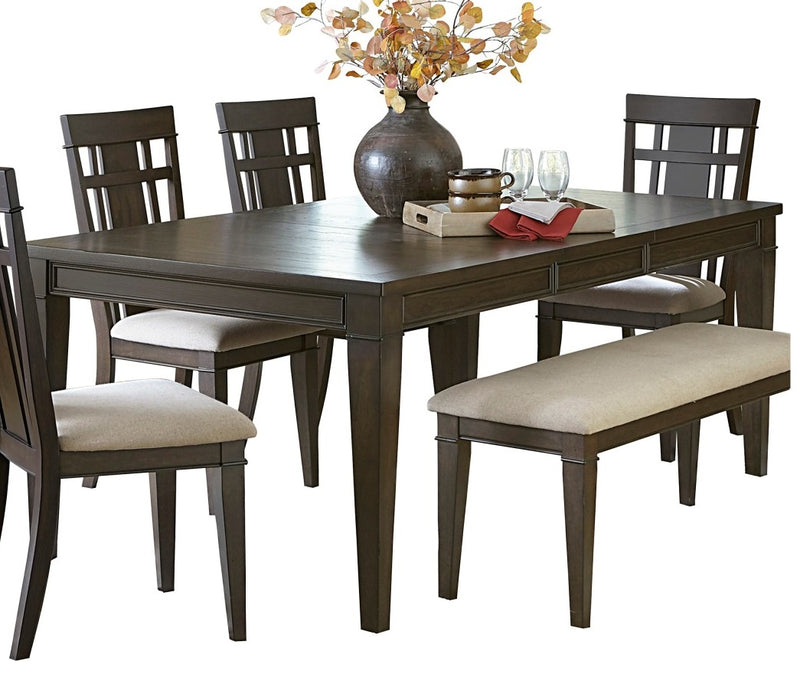 Homelegance Makah Dining Table in Dark Brown 5496-78 image