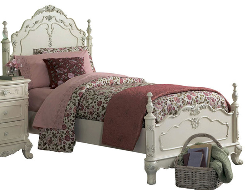 Homelegance Cinderella Full Poster Bed in Antique White image