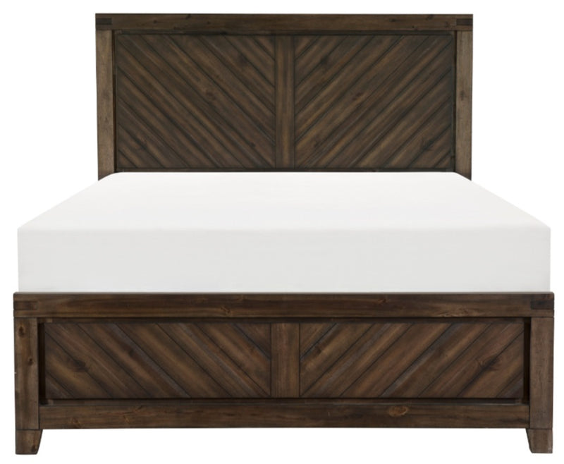 Homelegance Parnell Queen Panel Bed in Rustic Cherry 1648-1* image