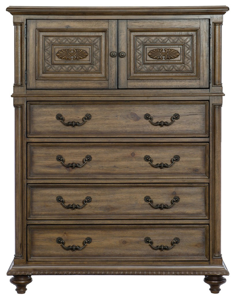 Homelegance Furniture Rachelle 4 Drawer Chest in Weathered Pecan 1693-9 image