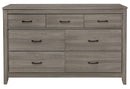 Homelegance Waldorf 7 Drawer Dresser in Dark Gray 1902-5 image