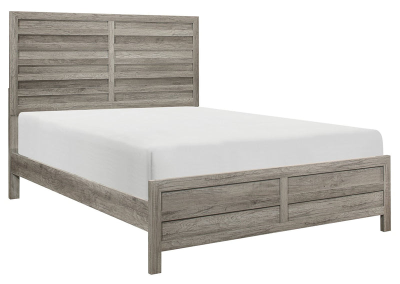 Homelegance Furniture Mandan Queen Panel Bed in Weathered Gray 1910GY-1* image