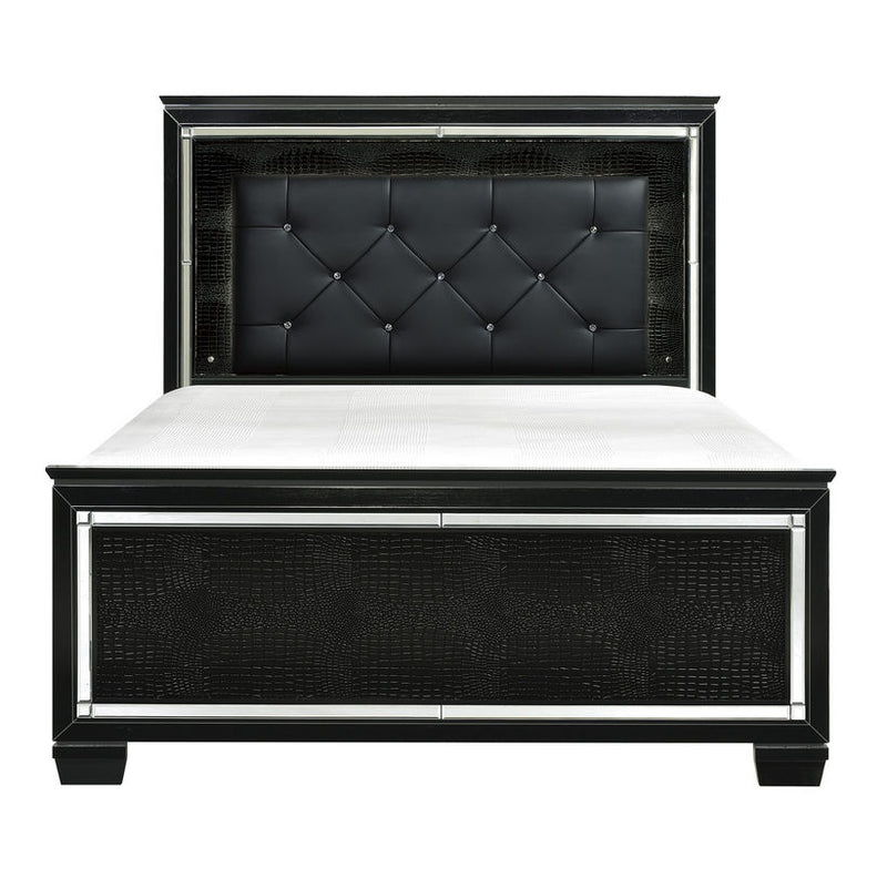 Homelegance Allura King Panel Bed in Black image