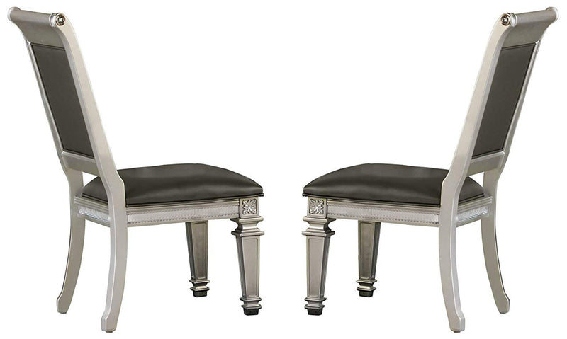 Homelegance Bevelle Side Chair in Silver (Set of 2) image
