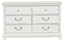 Homelegance Lucida 6 Drawer Dresser in White 2039W-5 image