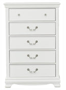 Homelegance Lucida 5 Drawer Chest in White 2039W-9 image
