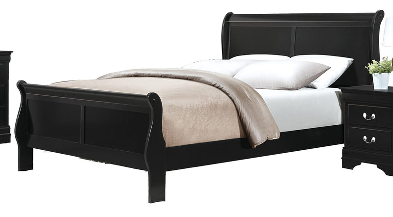 Homelegance Mayville Queen Sleigh Bed in Black image