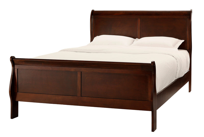 Homelegance Mayville Queen Sleigh Bed in Brown Cherry image