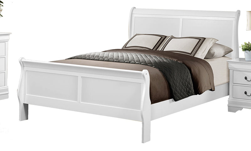 Homelegance Mayville Queen Sleigh Bed in White image