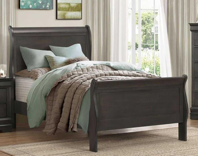Homelegance Mayville Full Sleigh Bed in Gray image