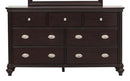 Homelegance Marston 7 Drawer Dresser in Dark Cherry 2615DC-5 image
