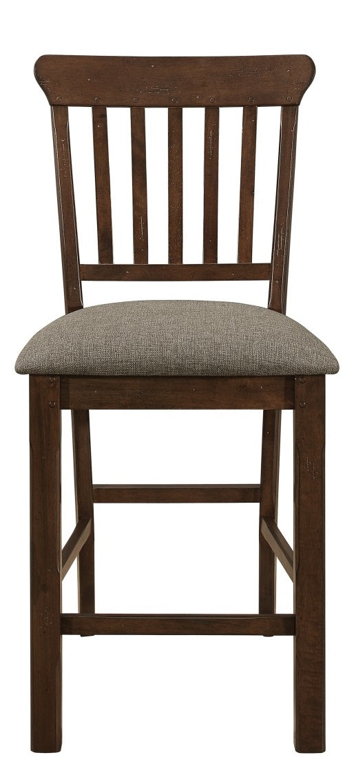 Homelegance Schleiger Counter Height Chair in Dark Brown (Set of 2) image