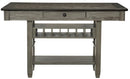 Homelegance Granby Counter Height Dining Table in Coffee and Antique Gray 5627GY-36* image